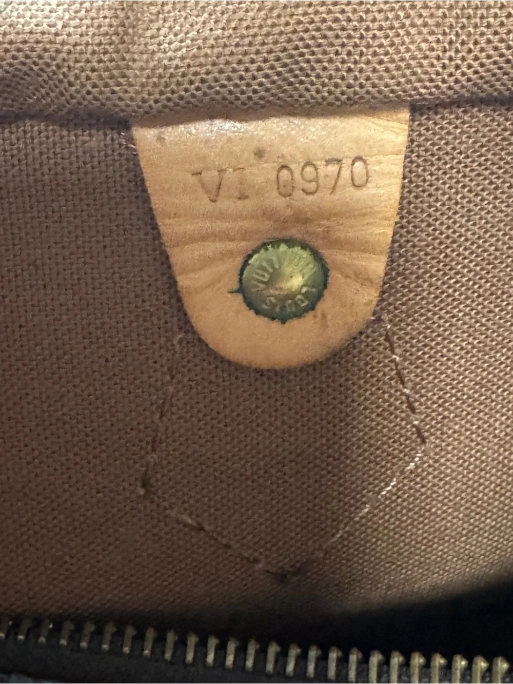 Louis Vuitton Monogram Canvas Top-Handle Bag speedy 30 in Brown and Tan